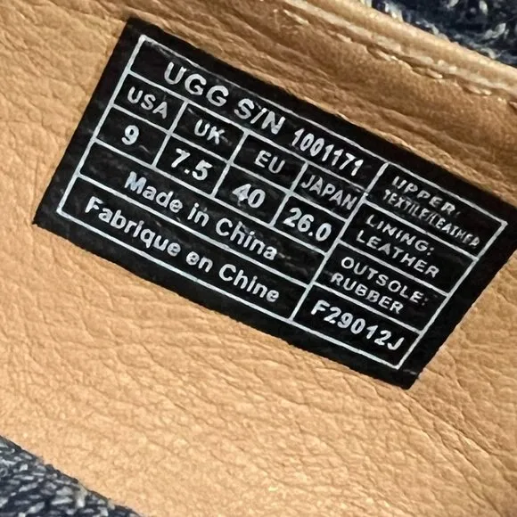 Women's Ugg Noella 1001171 High 5&quot; Wedge Sandals Open Toe size 9