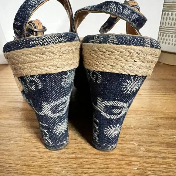 Women's Ugg Noella 1001171 High 5&quot; Wedge Sandals Open Toe size 9