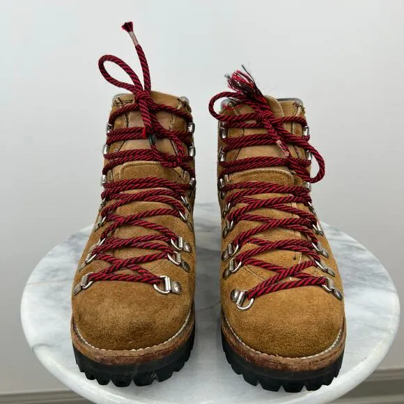 Womens Vintage DEXTER Suede Leather Hiking Boots Mountaineering USA Made (8.5)