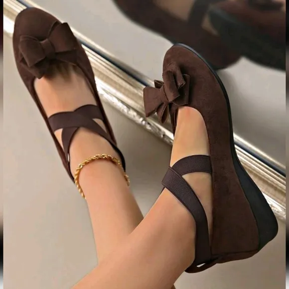 Women's Wedge Elastic Slip-On Shoes, Fashion Wedge Casual Slip-On Shoes, Wedge