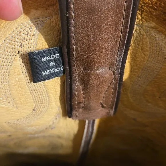 Womens nacoma Brown leather Western Boots