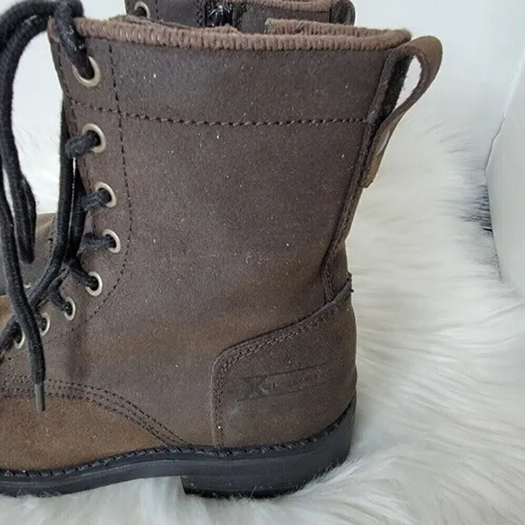 𝅺XELEMENT Combat Boots lace-up Motorcycle boots Army Sz 6.5