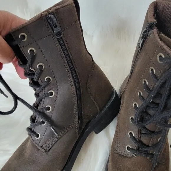 𝅺XELEMENT Combat Boots lace-up Motorcycle boots Army Sz 6.5