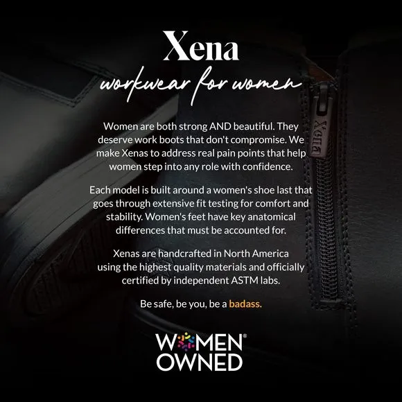 XENA OMEGA WOMEN’S SAFETY STEEL TOE WORK BOOTS, STYLISH LEATHER, LIGHTWEIGH