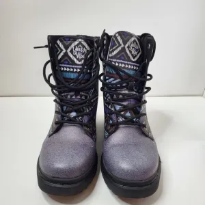 Yes We‎ Vibe Bohemianism Boots Purple Unisex Men's US Size 7.5 Women's US Size 9
