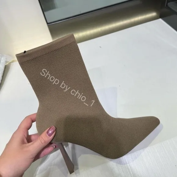 ZARA STRETCH FABRIC HEELED ANKLE BOOTS bloggers favorite